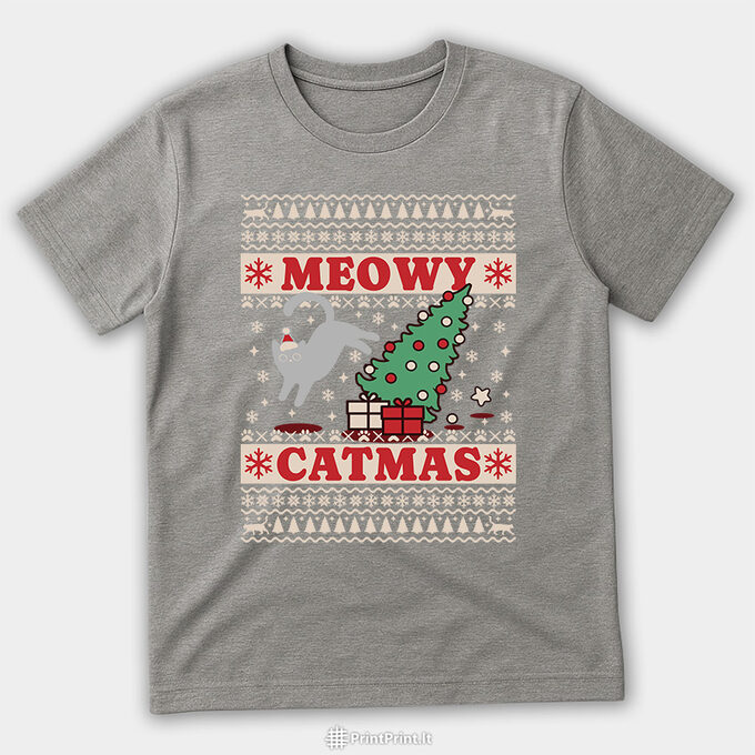 Meowy Catmas – katė verčia eglutę